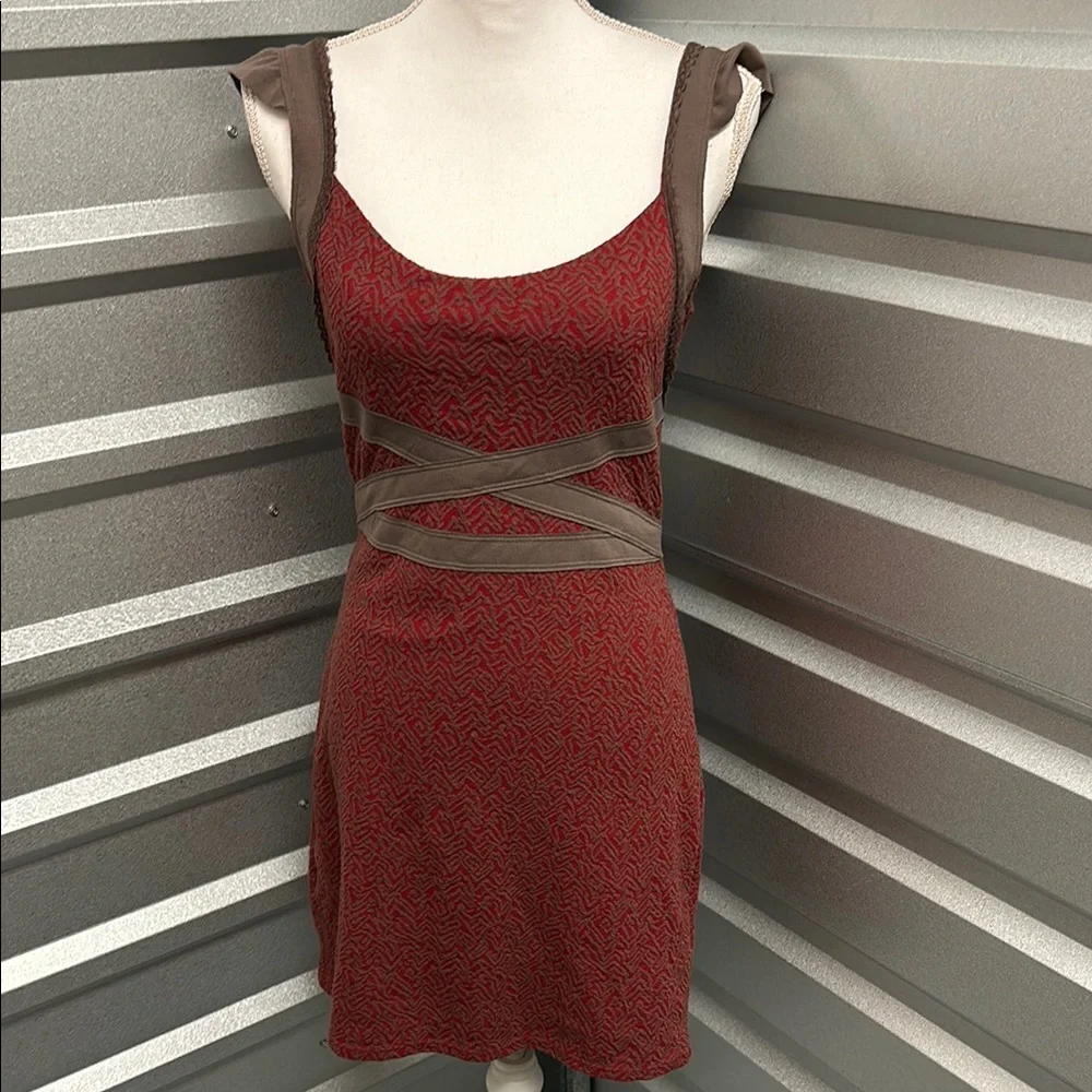 Free People Cross My Heart Mini Dress Sleeveless Size Small Festival Feminine‎